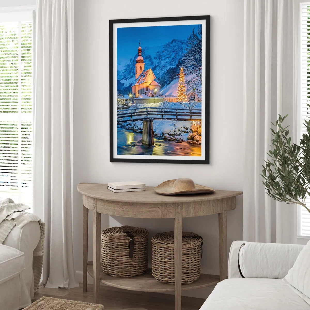 Poszter fehér keretben - Karácsonyi hangulat - 61x91 cm