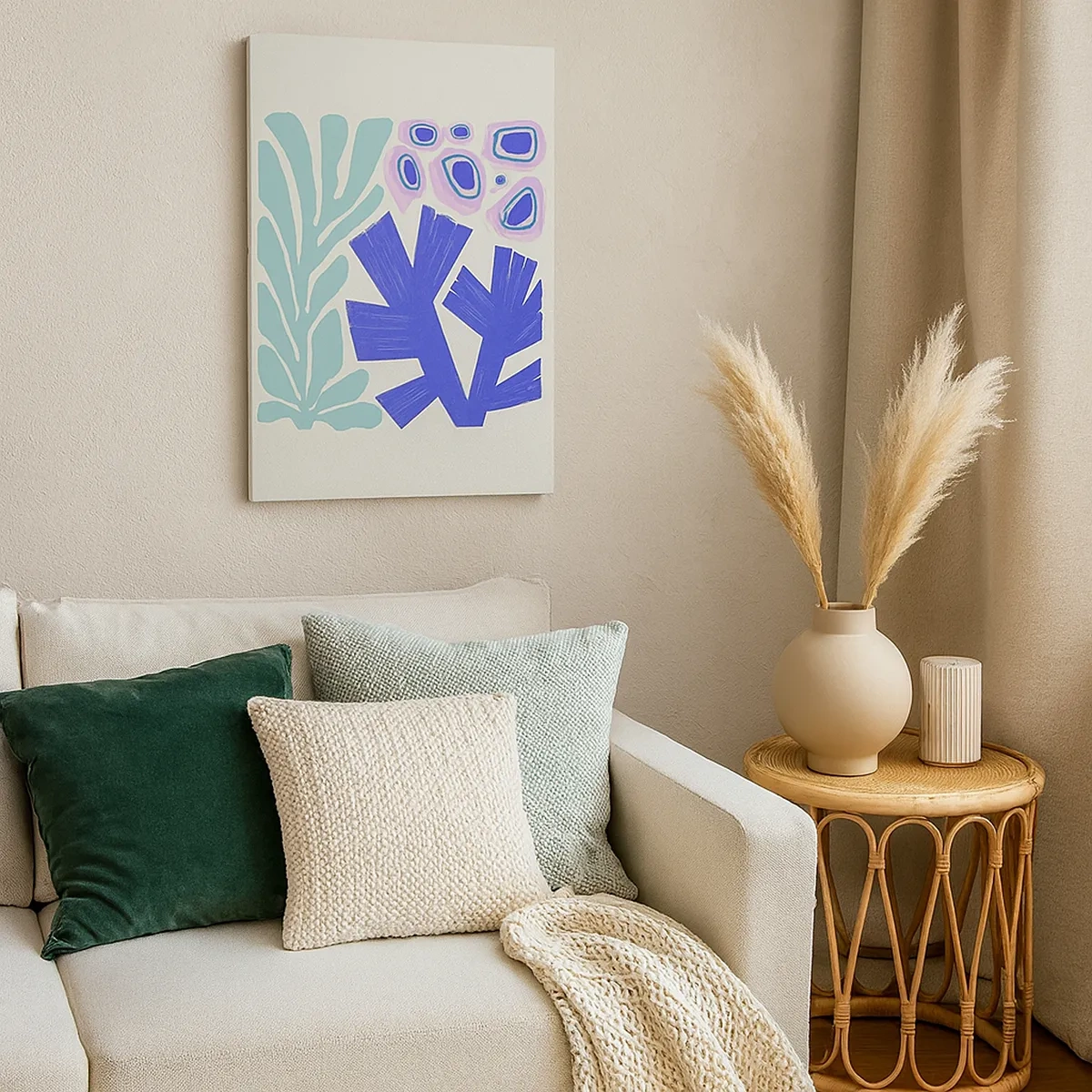 Vászonkép - Víz alatti kert - 50x70 cm