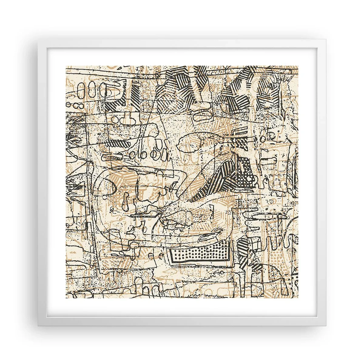 Poszter fekete keretben - Dekódolásra vár - 50x50 cm