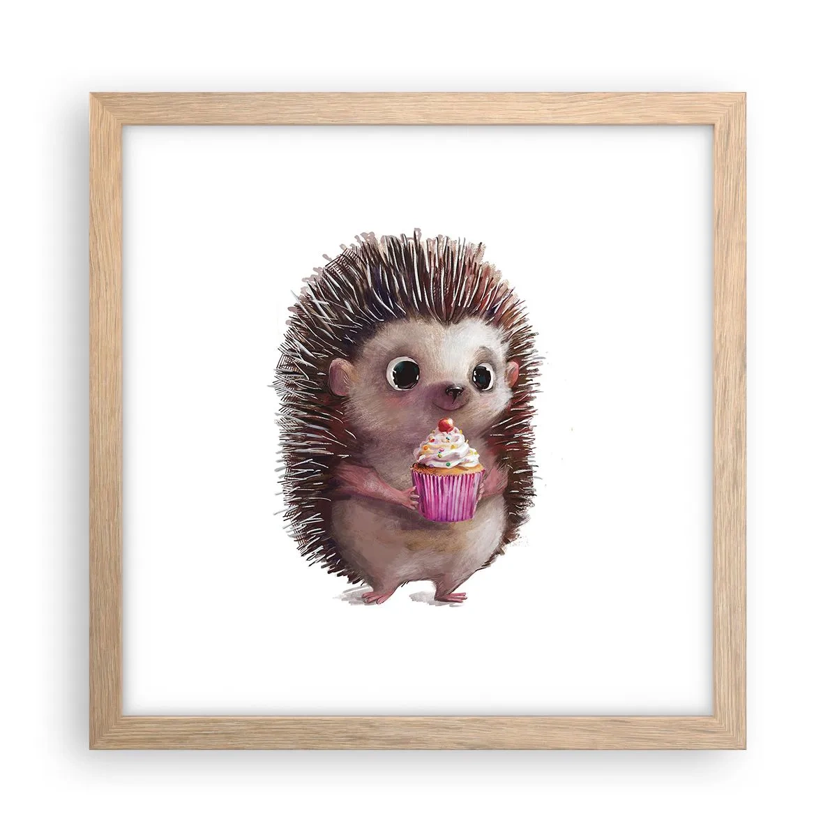 Poszter világos tölgy keretben - Ünnep van minden nap - 30x30 cm