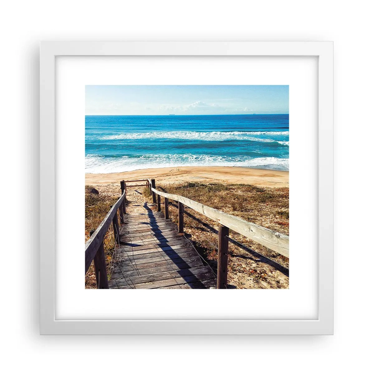 Poszter fekete keretben - Fuss! - 30x30 cm