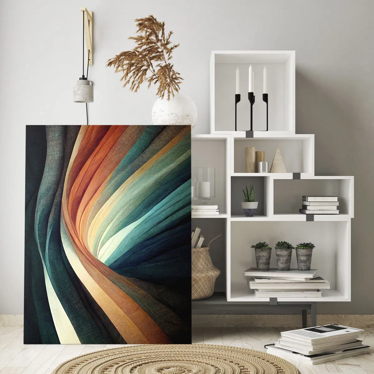 Üveg kép - Színekből szőtt - 80x120 cm