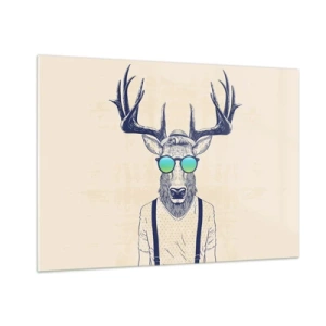 Üveg kép - Kire számítottál? - 100x70 cm