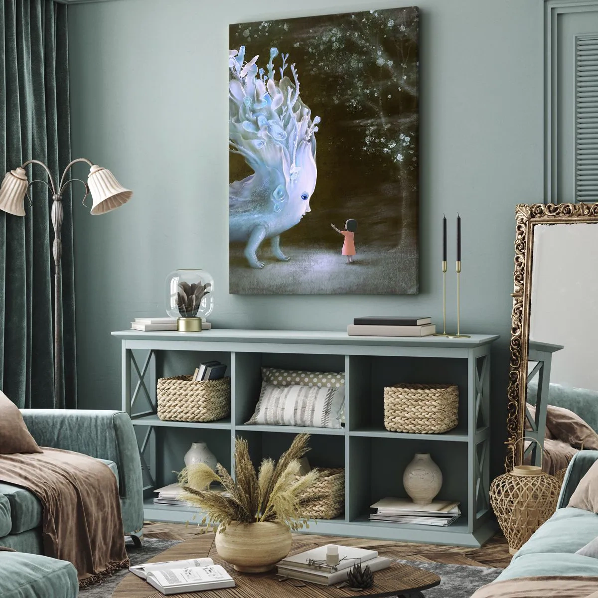 Vászonkép - Fantasztikus találkozás - 45x80 cm