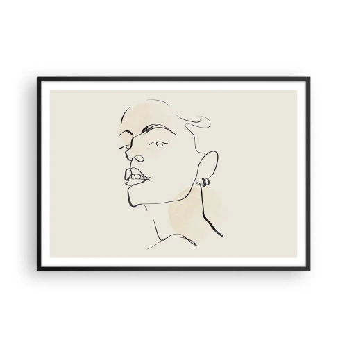 Poszter fehér keretben - Büszke tekintet - 100x70 cm