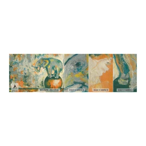 Fotótapéta Minta Premium Sand - Éljen a cirkusz! - Absztrakció, Elefánt, Cirkusz - 100x30 cm