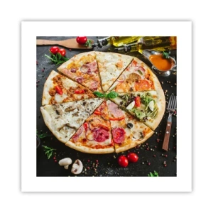 Poszter - Ízek palettája - 40x40 cm