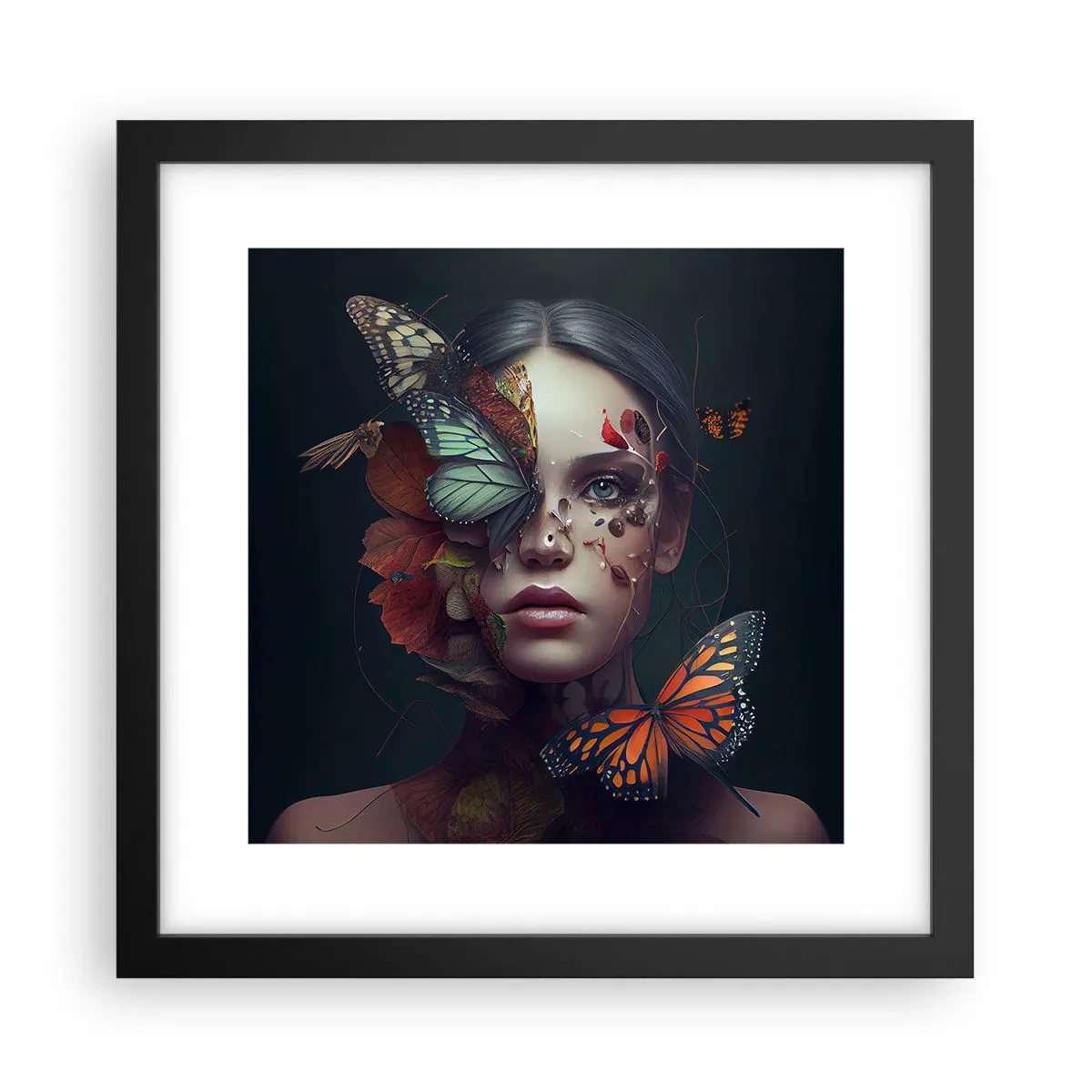 Poszter fehér keretben - Egy csodálatos metamorfózis - 30x30 cm