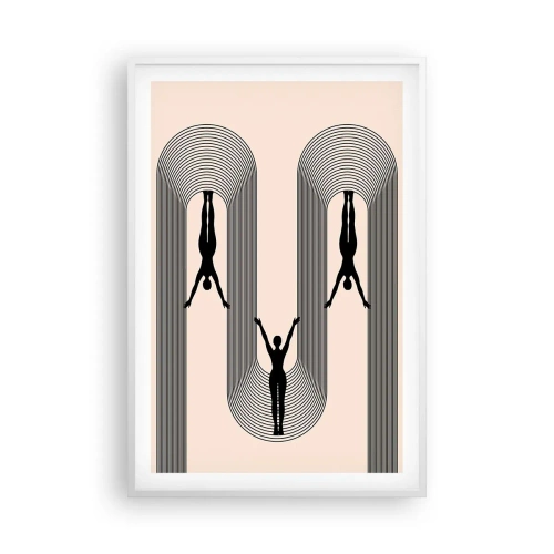 Poszter fekete keretben - Fejjel lefelé - 61x91 cm