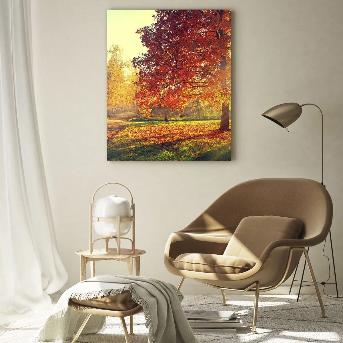 Üveg kép - A vörös gyönyörű - 50x70 cm