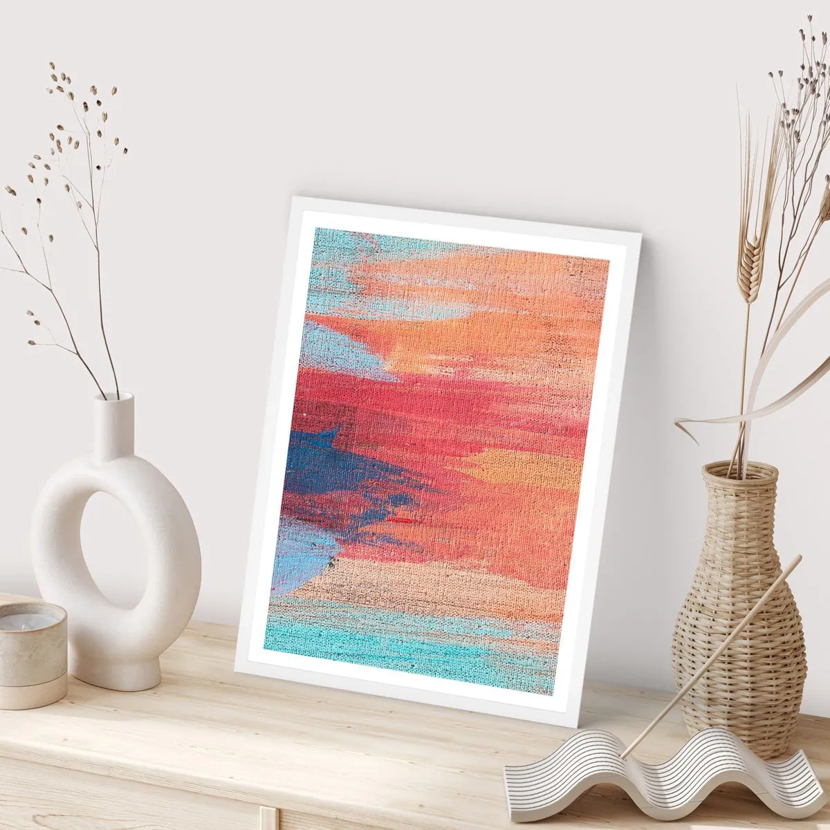 Poszter fekete keretben - Szivárványon kiúszva - 70x100 cm