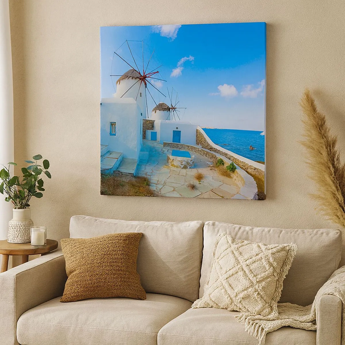 Vászonkép - Kék szél a tenger felől - 30x30 cm