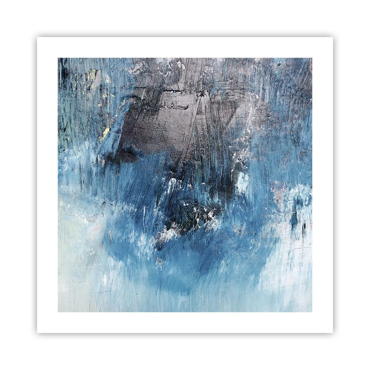 Poszter - Kék rapszódia - 50x50 cm