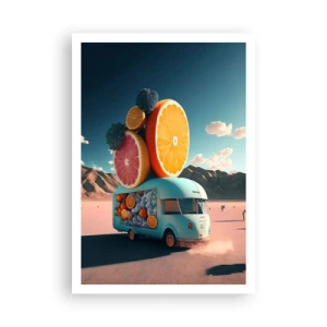 Poszter - A nyaralás íze - 70x100 cm