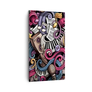 Vászonkép - Bonyolult dallam - 45x80 cm