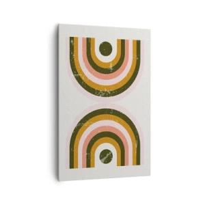 Vászonkép - Iker absztrakció - 80x120 cm