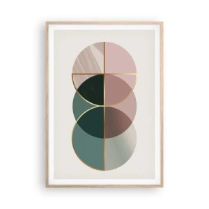 Poszter világos tölgy keretben - Kerékről kerékre... - 70x100 cm