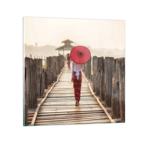 Üveg kép - A régi hídon - 40x40 cm