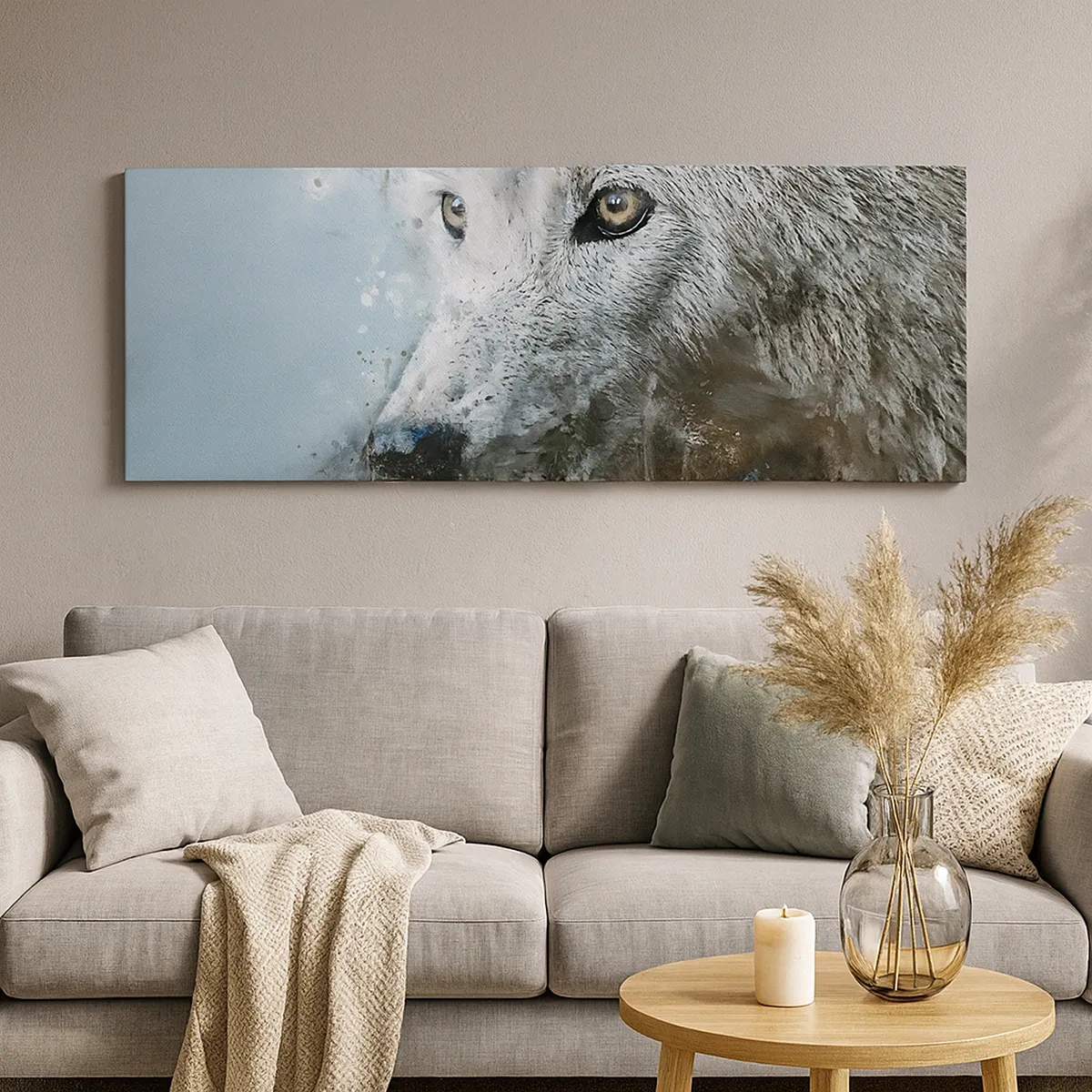 Vászonkép - Ismerd meg a farkas lelkét - 30x30 cm