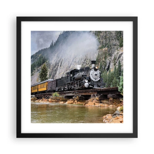 Poszter fehér keretben - Hova? Hova? - 40x40 cm