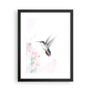 Poszter fehér keretben - Reptében lefagyva - 30x40 cm