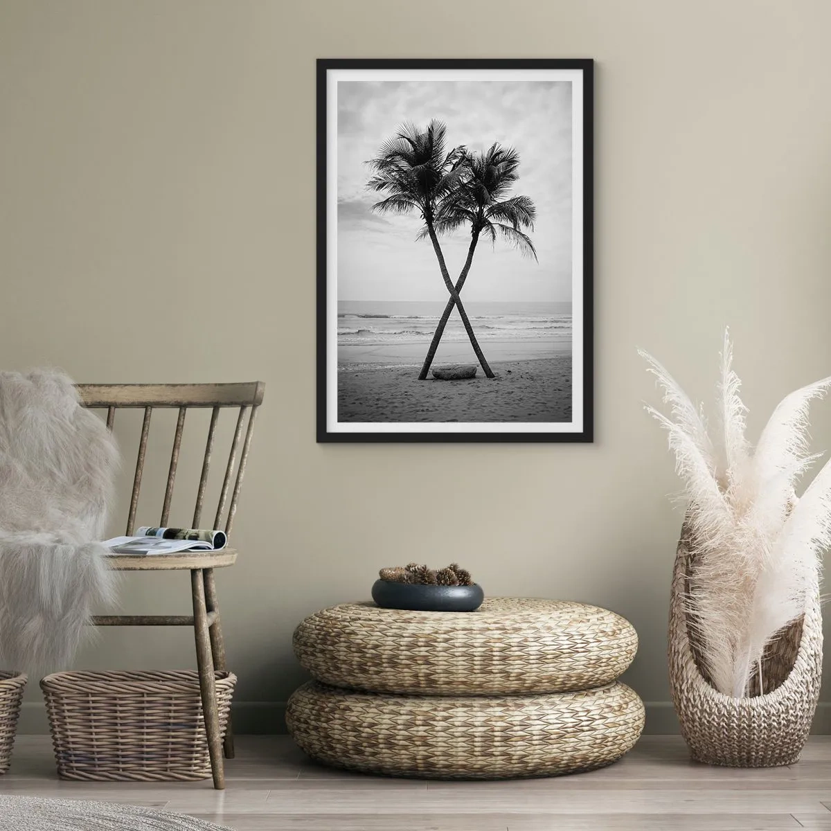 Poszter fehér keretben - Gyengéd jelenlét - 70x100 cm