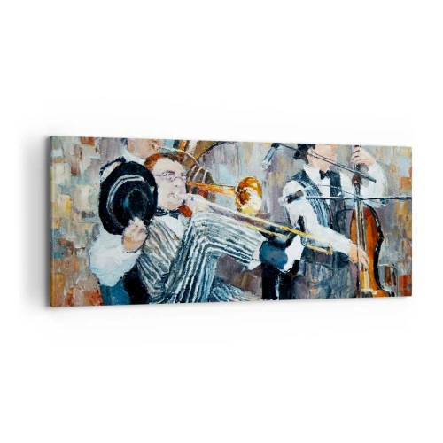 Vászonkép - Az egész jazz - 100x40 cm