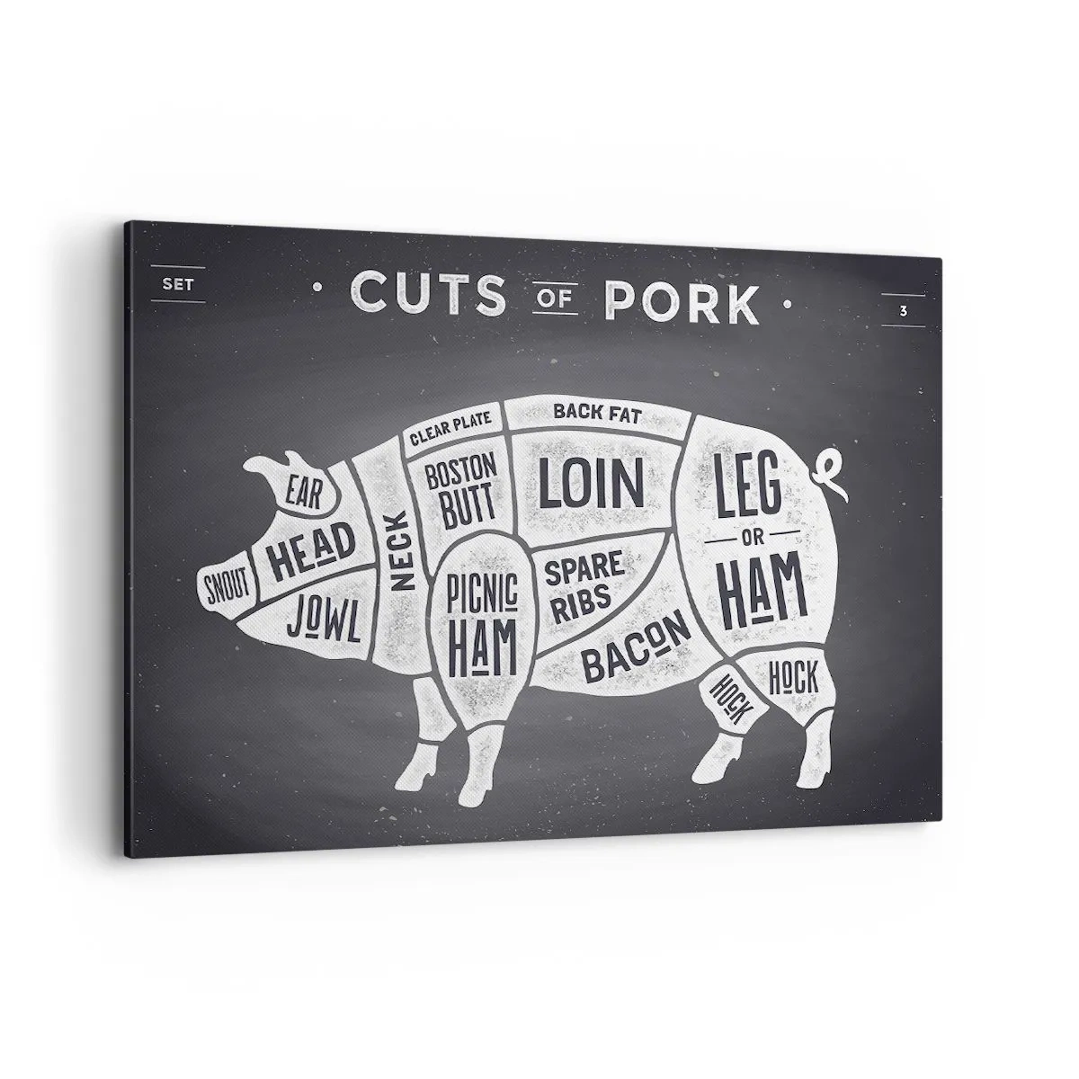 Vászonkép - Mészáros ábécéskönyve - 100x70 cm