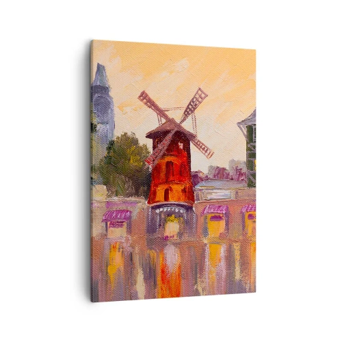 Vászonkép - Párizsi ikonok - Moulin Rouge - 50x70 cm