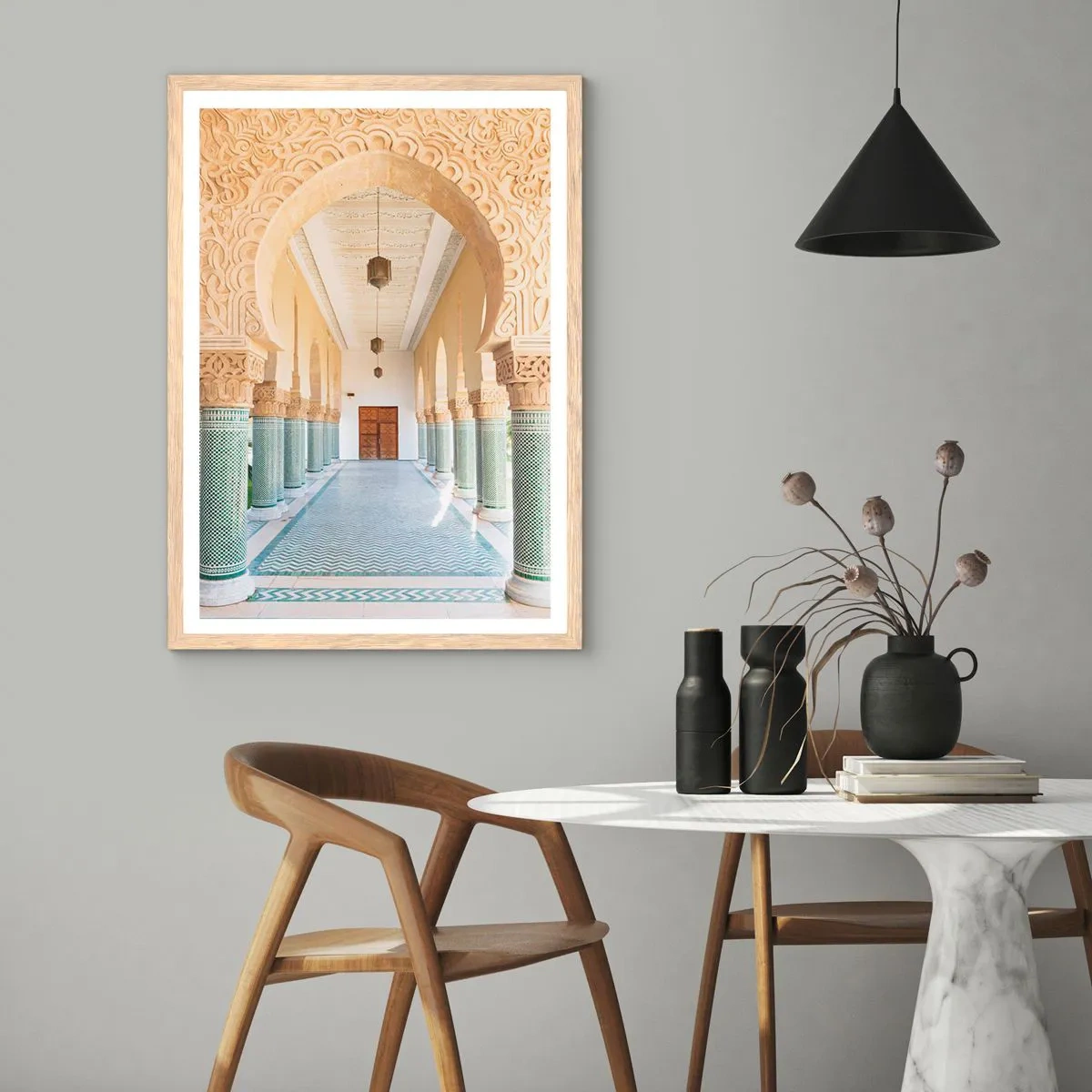 Poszter világos tölgy keretben - Scheherazade meséiből - 70x100 cm