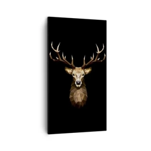 Vászonkép - Kubista szarvas - 45x80 cm