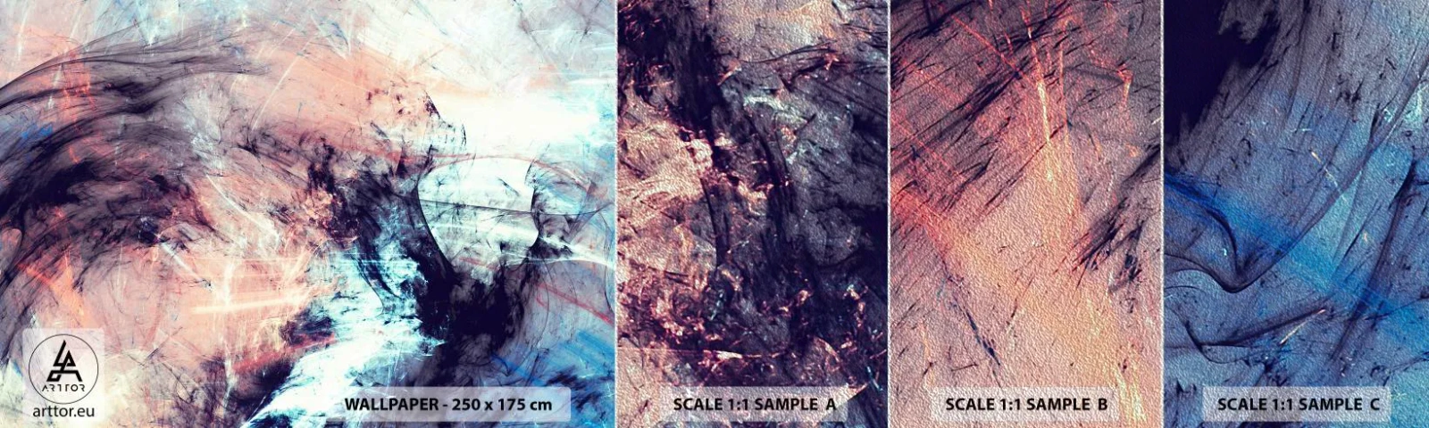 Fotótapéta Minta Premium Sand - Érezd a szelet - Absztrakció, Darab, Modern minta - 100x30 cm