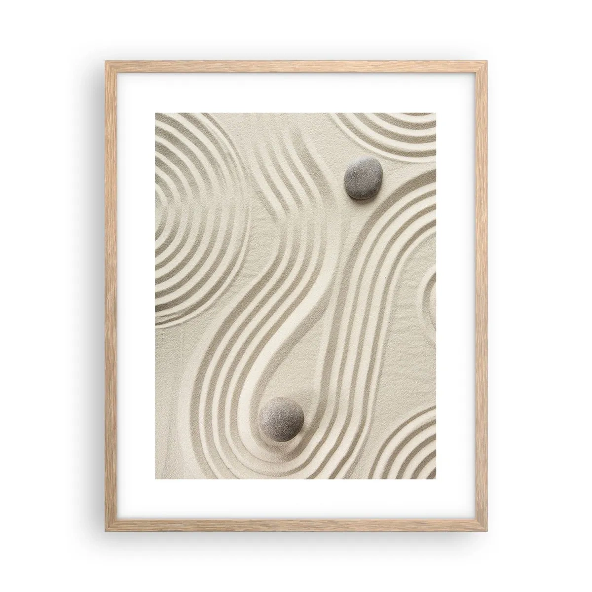 Poszter világos tölgy keretben - A meleg érintése - 40x50 cm