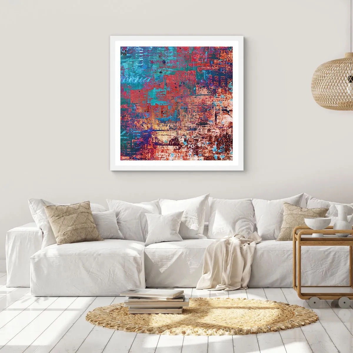 Poszter fekete keretben - Emlékezés és feledés - 40x40 cm