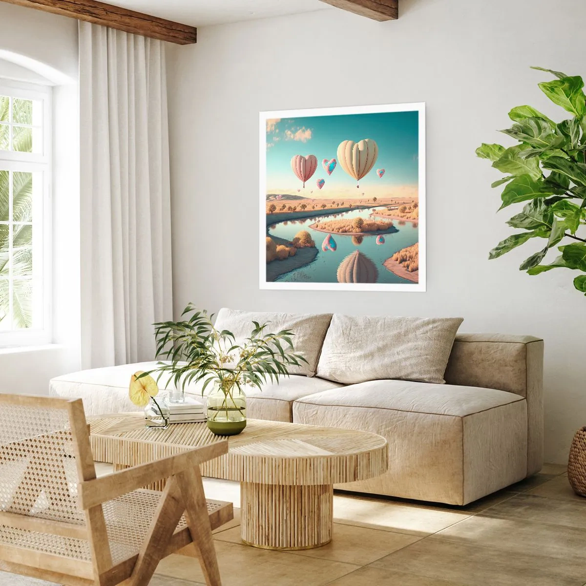 Poszter - A szerelem szárnyalni hagy - 60x60 cm