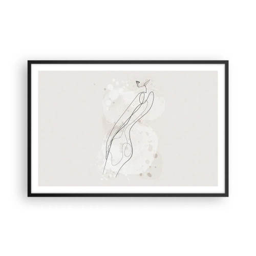 Poszter fehér keretben - Eltévedni nézésben - 91x61 cm