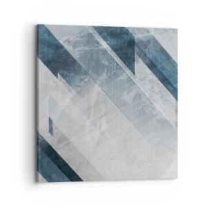 Vászonkép - Térkompozíció - szürke mozgás - 70x70 cm