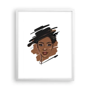 Poszter fekete keretben - Édes, mint a csokoládé - 40x50 cm