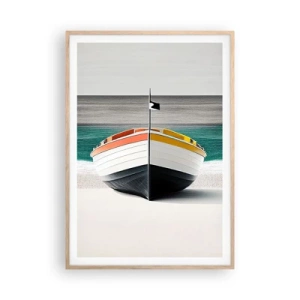 Poszter világos tölgy keretben - A maga helyén - 70x100 cm