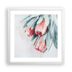 Poszter fekete keretben - Szégyellve saját szépségüket - 40x40 cm