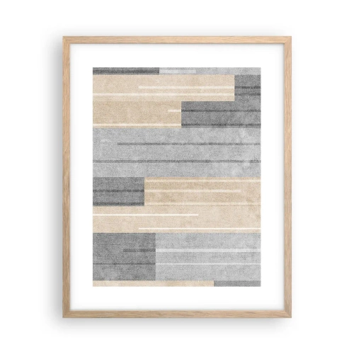 Poszter világos tölgy keretben - Kompozíció: tartsa a függőlegeset - 40x50 cm