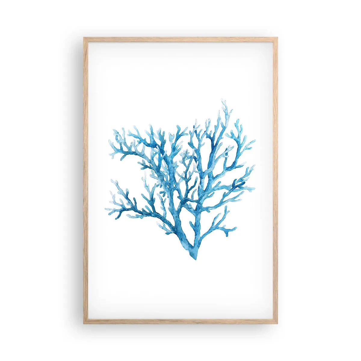 Poszter világos tölgy keretben - Tengeri filigrán - 61x91 cm