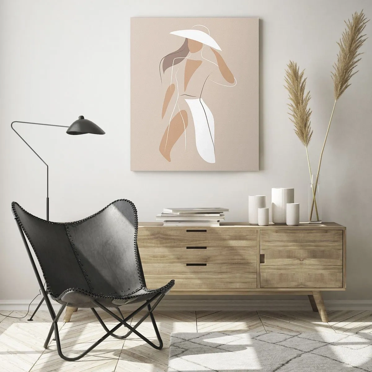 Üveg kép - A divat egy játék - 50x70 cm