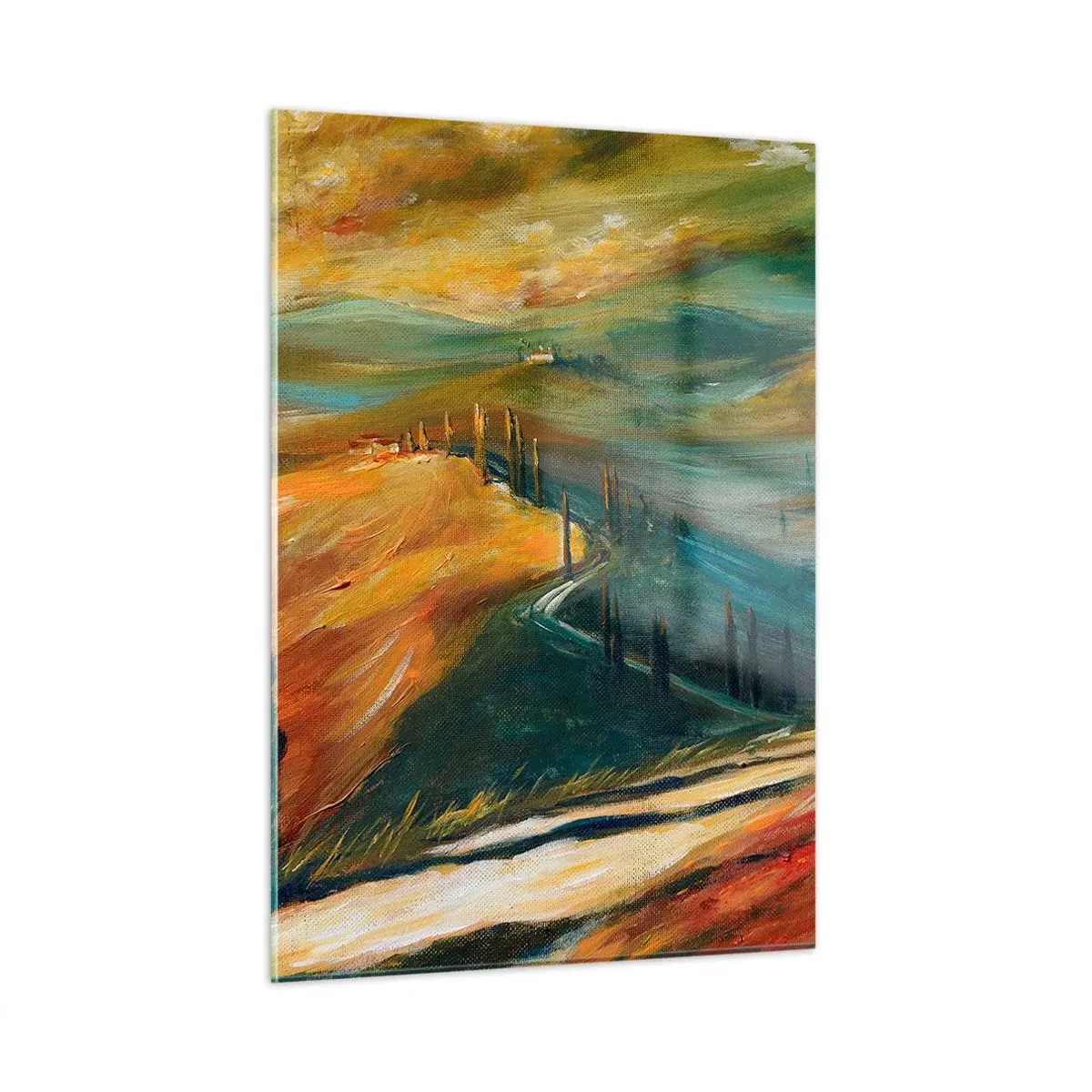 Üveg kép - Toszkán táj - 50x70 cm