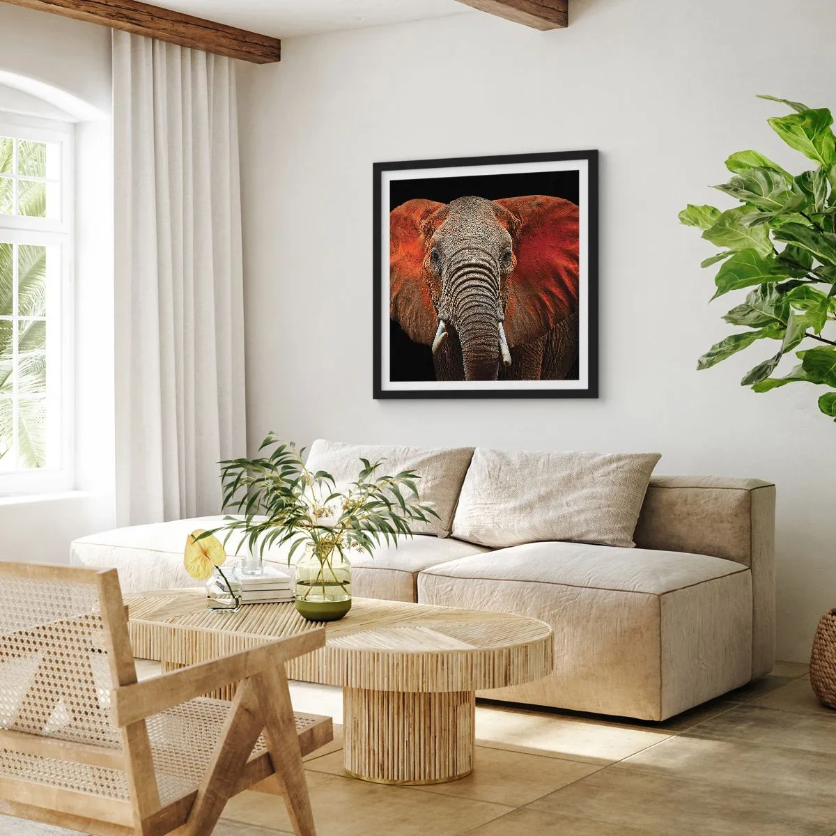 Poszter fehér keretben - Én vad vagyok, és te? - 50x50 cm