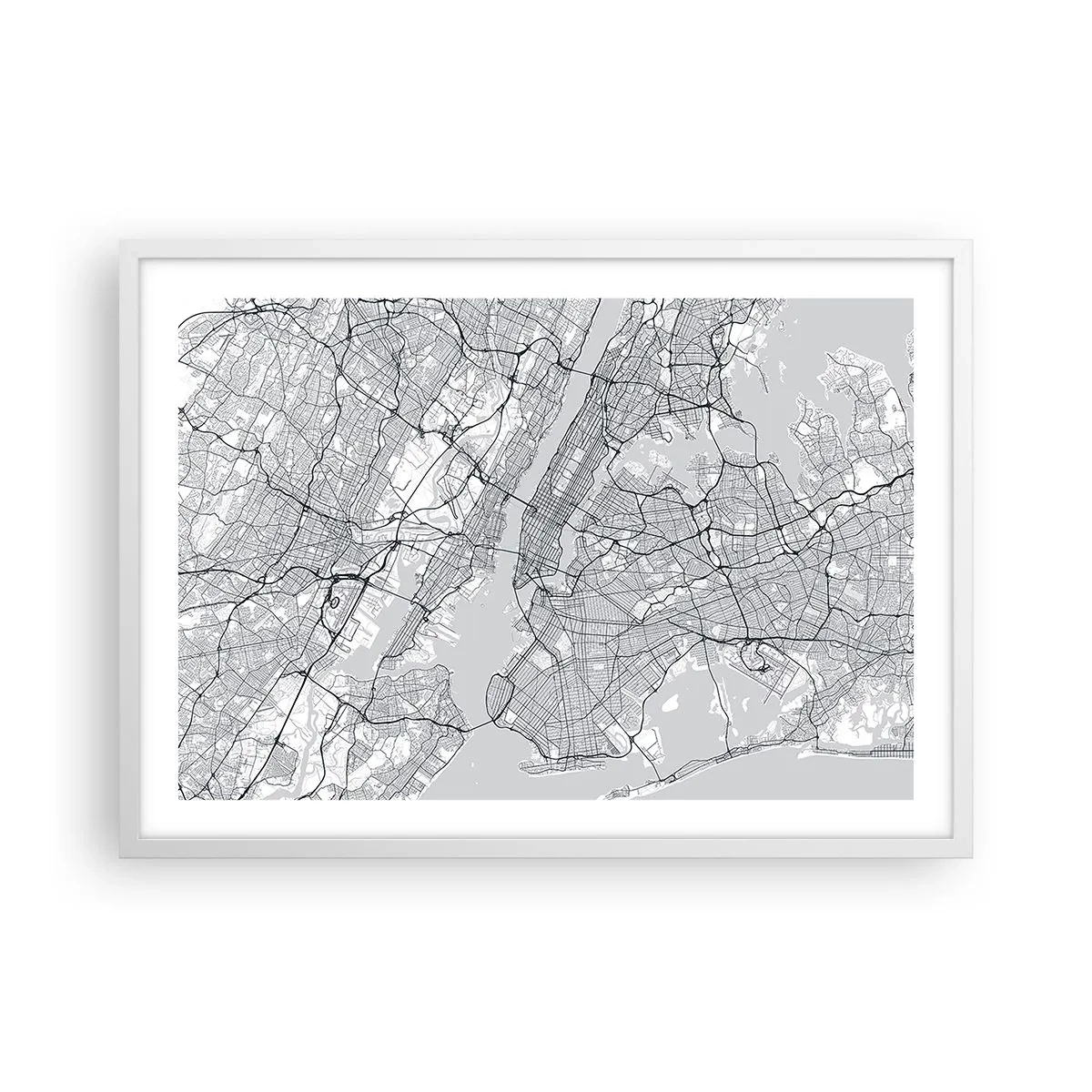 Poszter fekete keretben - Metropolisz anatómiája - 70x50 cm
