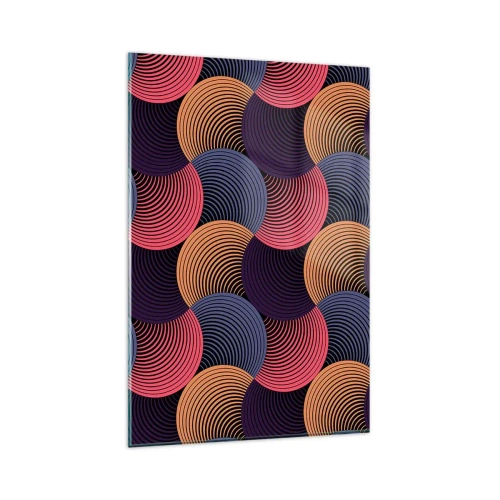 Üveg kép - Körkörös ritmusban - 80x120 cm