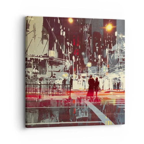 Vászonkép - Egy nagyvárosi átkelő - 30x30 cm