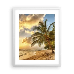 Poszter fekete keretben - Örök nyár, mindig vakáció - 40x50 cm