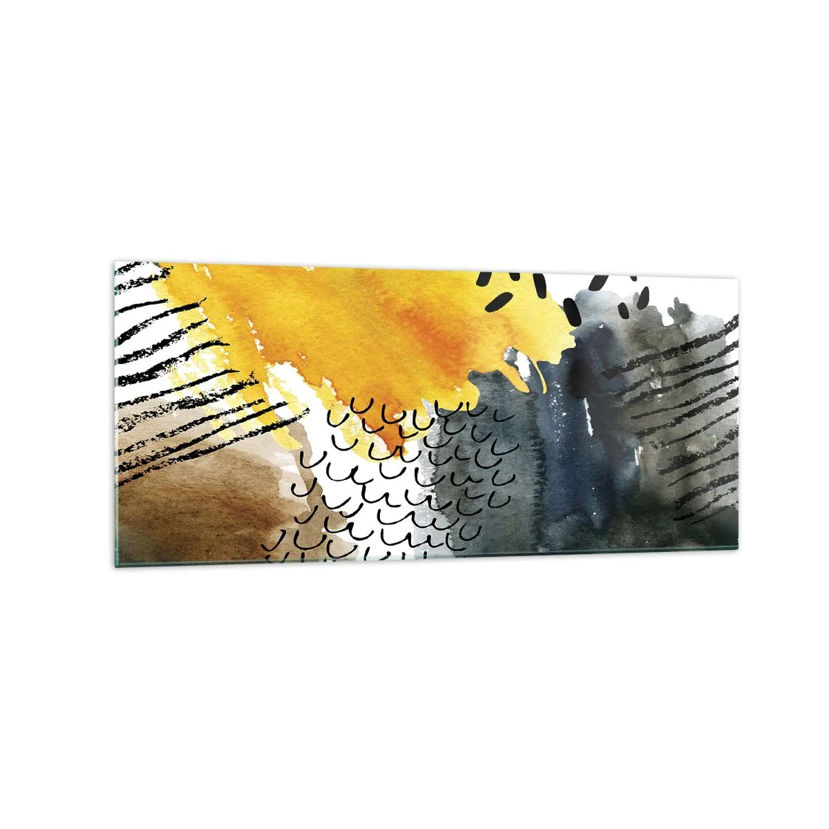 Üveg kép - Az elemek találkozása - 120x50 cm